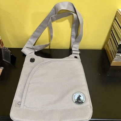 Bolso Bandolera Utilitario de Lona Gris Federación Nacional de Vida Silvestre Foto 1 de 4
