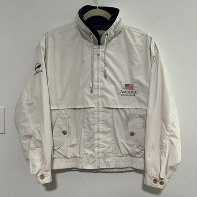 America3 America’s Cup 1992 Corvette White Jacket Men’s Large L Gear For Sports - Image 1 of 4