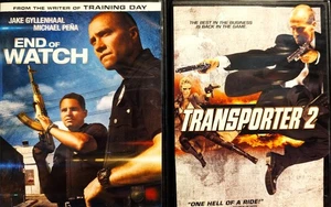 2 DVDs Transporter 2 / End of Watch PG-13/R Gyllenhaal/Statham VG PET RESCUE - Picture 1 of 5