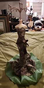 Mannequin Jewelry Stand Necklace Display Holder Evening Dress Lady Figure 15" - Picture 1 of 10