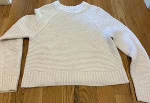 Ivory A New Day Sweater women's Size Medium Crewneck Fall Staple Piece Fair Cond - Picture 1 of 5