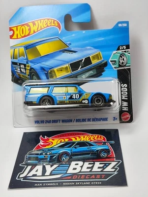 Hot Wheels 2026 NEW Case C Volvo 240 Drift Wagon Blue (Promo Combine Shipping) - Image 1 of 3