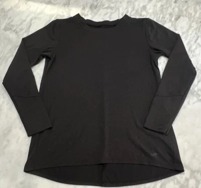 Camisa Arc’teryx para mujer talla S negra cuello redondo manga larga capa base elástica Foto 1 de 4
