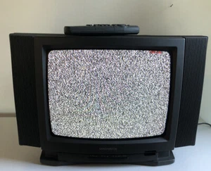 Philips Magnavox TV 13" 1994 Retro Vintage W/ Remote Powers On Pls Read! - Picture 1 of 6