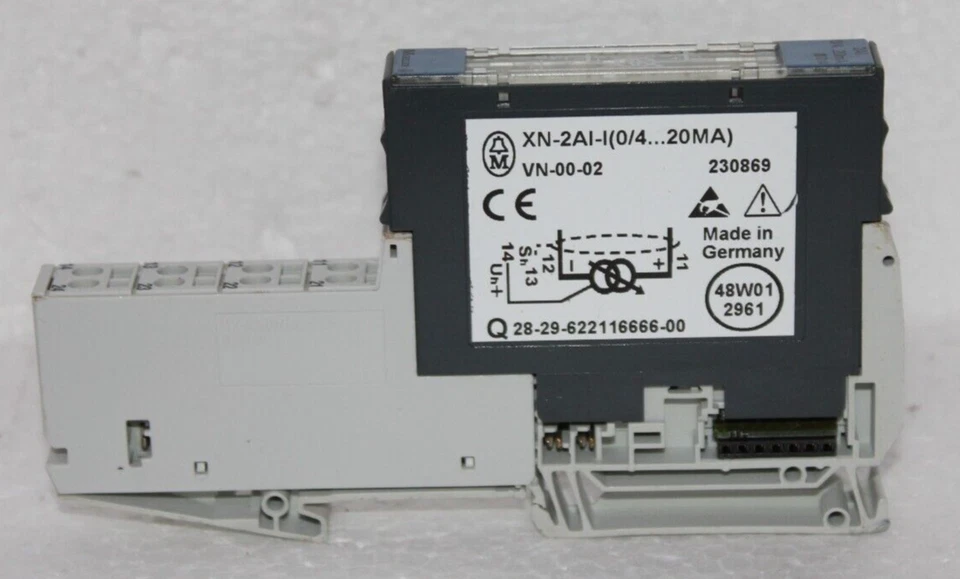 MOELLER XN-2AI-I (0/4...20MA) ANALOG INPUT MODULE 230869 - Image 1 of 4