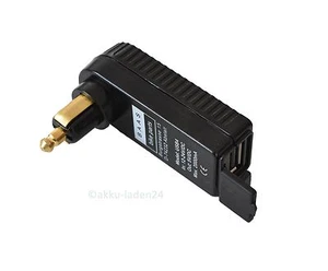 USB 12V / 24V Adapter kątowy Motocykl Wtyczka pokładowa do małego gniazda pokładowego DIN4165  - Zdjęcie 1 z 3