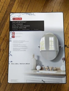 Delta Silverton 26" x 19" Single Wall tilt Mirror in Chrome - Picture 1 of 1