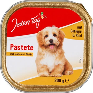 Jeden Tag Hund, Pastete mit Geflügel und Rind, Nassfutter, 300g - Bild 1 von 1