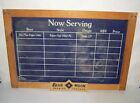 Blue Moon Brewing Company Wooden "Now Serving" Menu ChalkBoard Sign 36" x 24"