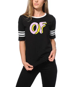 Odd Future OFWGKTA OF DONUT HOCKEY STRIPE Girls T-Shirt NWT 100% Authentic - Picture 1 of 3