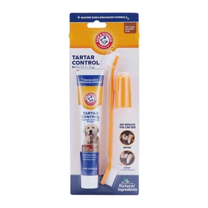 Arm And Hammer Tartar Control DentalKit W/ Toothpaste Double Toothbrush For Dogs - Picture 1 of 1