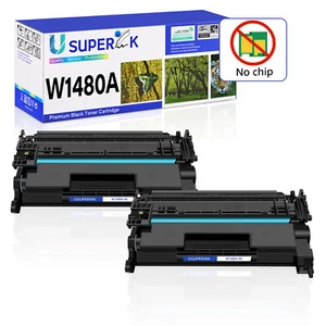 2PK No Chip 148A W1480A Toner Cartridge for HP LaserJet Pro 4001dw MFP 4101fdn - Photo 1/24