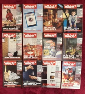 Which? Magazine Bundle x12 Full Year 1987 Jan to Dec Vintage Retro Collectible - Picture 1 of 14