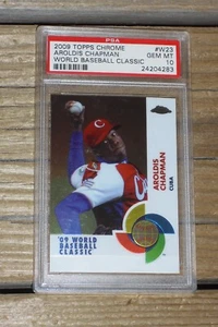 2009 Topps Chrome #W23 Aroldis Chapman WBC Rookie Card - PSA GEM MINT 10 - Cuba - Picture 1 of 4