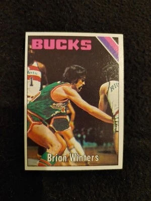 1975 Topps Brian Winters rookie basketball card #143 Milwaukee Bucks NM - Image 1 of 2
