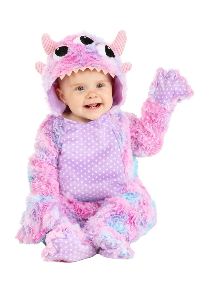 Infant Purple and Pink Monster Costume — 第 1/1 张图片