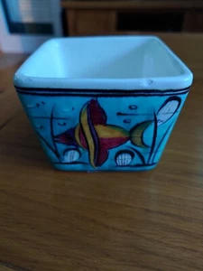 Vintage Ikaros Keramik Rhodos Fisch/Ozean Cache Topf | Griechenland Mid-Century MCM - Bild 1 von 8