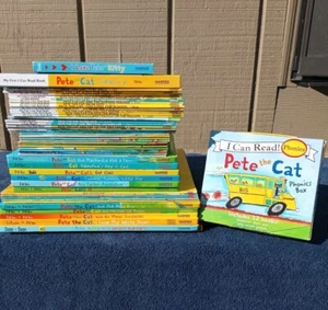 Huge Lot 63 Pete the Cat Books Hardcovers/Shared Reading/Phonics NO Dupes! - Foto 1 di 10
