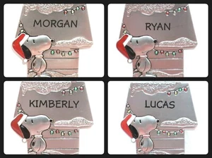 Snoopy Hallmark Charmers Metal Ornament Woodstock Peanuts Doghouse Pick Name JB - Picture 1 of 69