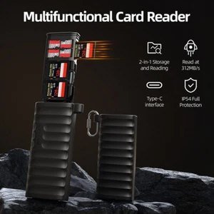 Szybki czytnik kart SD / TF Organizer kart Telefon Tablet Flash Transfer Card - Zdjęcie 1 z 17