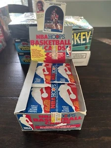1989 NBA Hoops Basketball Sealed Pack 15 NBA Cards - Potential Jordan - Bild 1 von 4