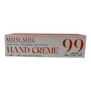 Miim.Miic Hyaluronic and Peptide Hand Creme 99 Amber Floral Wood 4 oz NIB - Picture 1 of 2