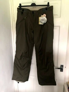 Green Ski Snowboard Pants Trousers Brown Adult Women's Large size Siren - Picture 1 of 12