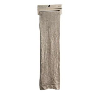 Bufanda Rachel Zoe 2 capas gris cachemir estrás larga silenciosa lujo dinero antiguo - Imagen 1 de 8