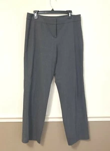 J Jill Stretch Womens Pants Sz 12 Trousers Gray Mid Rise Career Work Office Wear - Picture 1 of 10