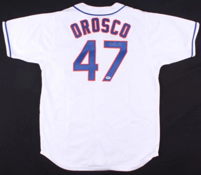 Jesse Orosco Signed Mets Jersey (PSA COA) 2×World Series Champion 1986, 1988 - Image 1 of 4
