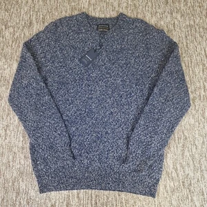 HOWICK Men’s Size XL Wool Blend Blue Knit Pullover Jumper * BNWT * - Picture 1 of 14