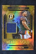 Justin Fields 2023 Panini Gold Standard Heart of Gold Jersey Relic /199 Bears