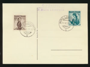 Post Office Tray Gößnitz Post Maria Lankowitz on Card (F75) - Picture 1 of 1