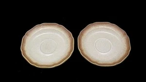 Mikasa Vollkorn E8000 Kaffee Tee Tasse Untertassen NUR Teller Geschirr 2 Stück - Bild 1 von 8