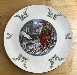 Piatto Royal Doulton 1980 Vintage Natale Babbo Natale Porcellana Edizione Limitata - Foto 1 di 3