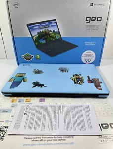 GeoBook 140 Minecraft 14.1" Laptop Intel Celeron N4020 4GB 64GB See Description - Picture 1 of 6