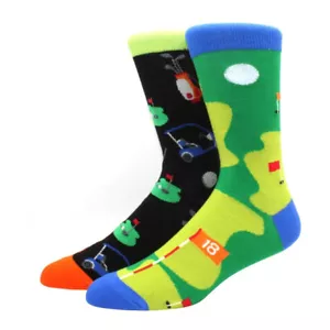 18th Green Mismatch Crew Socken Unisex Large Westsocken Golf Mode Neu - Bild 1 von 1