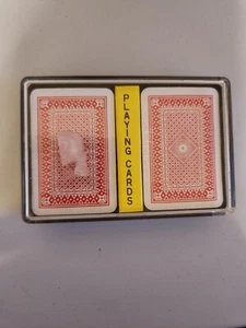 Miniature Playing Cards - New- Set of 2 Red Decks - Picture 1 of 3