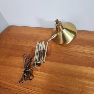 Vintage MCM Scissor Retractable Wall Mount Cone Sconce Lamp Needs Rewired - Picture 1 of 3