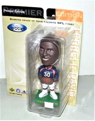 复古 NFL 足球 Terrell Davis #30 丹佛野马 Upper Deck 全新未拆封 — 第 1/4 张图片