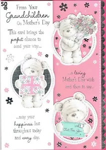 MOTHER'S DAY CARD From Your GRANDCHILDREN - Quality Mothers Day Cute Design - Picture 1 of 3