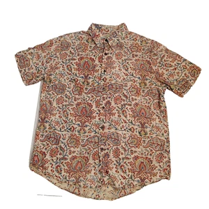 vtg Polo Jeans Company Ralph Lauren Paisley Floral Button Up Shirt Sz XL - Picture 1 of 13