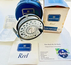 Vintage Hardy The LRH Lightweight Trout Fly Reel with Card Box Case & Paperwork - Picture 1 of 11