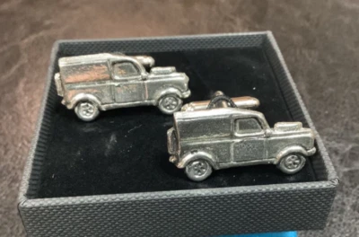 Land Rover 4x4 English Silver Pewter Cuff Links in Presentation Gift Box Foto 1 de 4