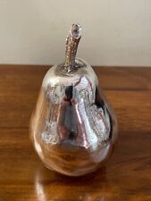Vintage silver ornamental pear - Hallmarked 1995 John Bull Ltd