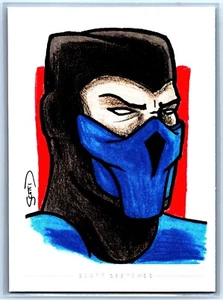 Sub-Zero Mortal Kombat Sketchkarte Scott Sketches Trading Card Print Fan Art - Bild 1 von 2
