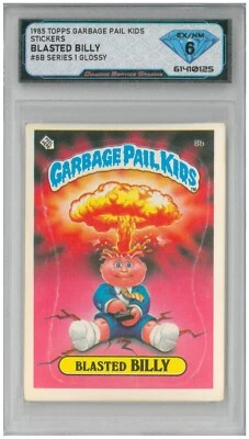 1985 Garbage Pail Kids BLASTED BILLY #8B Series 1 Glossy 💎 DSG 6 EX/NM - Image 1 of 2