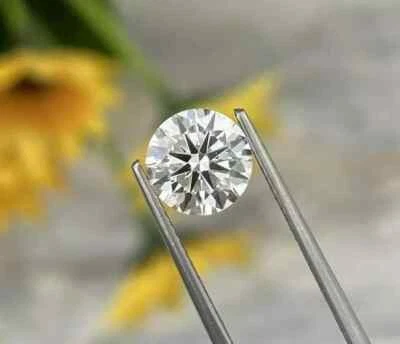 Lab-Grown 2.10Ct CVD Diamond 8.40mm Round D, Clarity FL ,Certified Loose Diamond - Image 1 of 4
