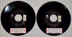 GUNS N' ROSES Sympathy Since I Don't Orig 90s GEFFEN Hard Rock 45 w/Title Strips - Foto 1 di 1