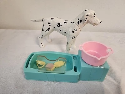 Barbie Kennel Care Pets Bath Time Dálmatas 53447 2001 vintage Foto 1 de 4